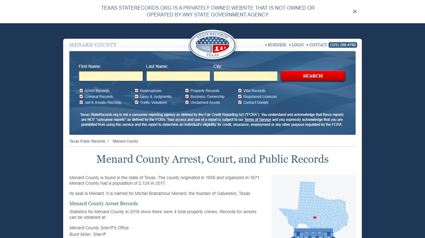 Menard County Arrest, Court, and Public Records